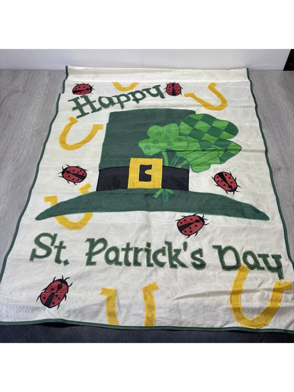 St. Patrick's Day Leprechaun Outdoor House Garden Flag Holiday Irish 28”x39”